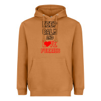 Keep Calm And Love Furries Heavyweight Hoodie | Teevron