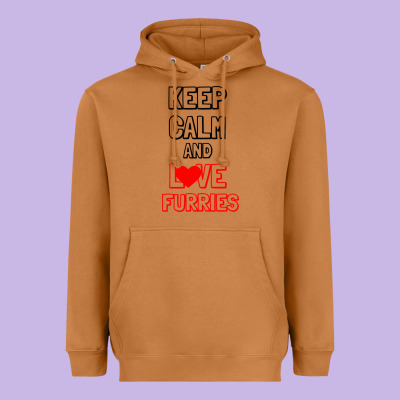 Keep Calm And Love Furries Heavyweight Hoodie Designed By Bettercallsaul
