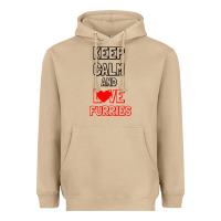 Mushroom Keep Calm And Love Furries Heavyweight Hoodie - Bettercallsaul