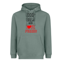 Sage Keep Calm And Love Furries Heavyweight Hoodie - Bettercallsaul