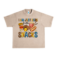 French Oak i am just here for the snacks Urban Heavy Tee - AdoDesignShop