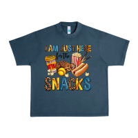 Midnight Navy i am just here for the snacks Urban Heavy Tee - AdoDesignShop