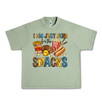 Oil Green i am just here for the snacks Urban Heavy Tee - AdoDesignShop