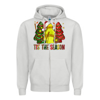 Dove Grey tis' the season softball christmas cakes bbs Zipper Hoodie - BundleAndBundleShop