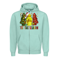 Seafoam tis' the season softball christmas cakes bbs Zipper Hoodie - BundleAndBundleShop