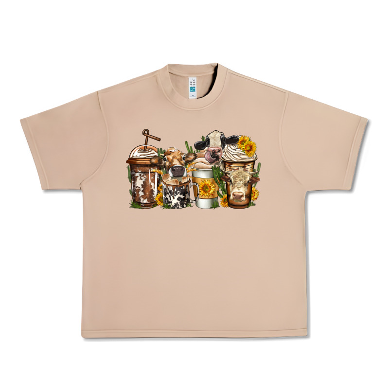 Cows Coffee Cups Urban Heavy Tee by Jasminsmagicworld | Teevron