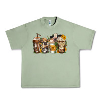 Oil Green cows coffee cups Urban Heavy Tee - Jasminsmagicworld
