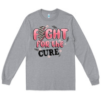 Heather Grey fight for the cure Long Sleeve Tee - MaliasSmallBusiness