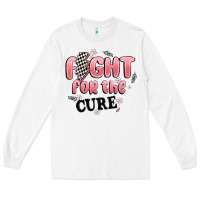 White fight for the cure Long Sleeve Tee - MaliasSmallBusiness