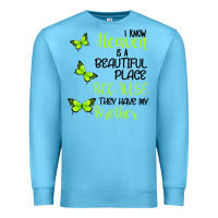 Ocean Blue I know heaven is a beautiful place because they have my brother Premium Sweatshirt - Bettercallsaul