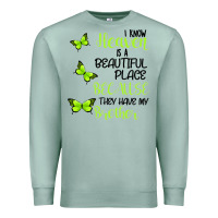 Seafoam I know heaven is a beautiful place because they have my brother Premium Sweatshirt - Bettercallsaul