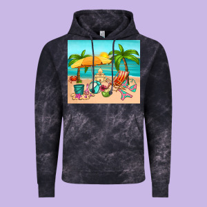 Summer Vintage Hoodie Designed By Ranaportraitstore
