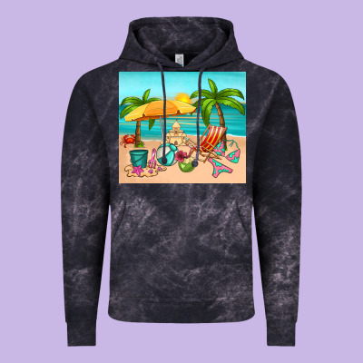 Summer Vintage Hoodie Designed By Ranaportraitstore
