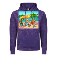 Cloud Purple summer Vintage Hoodie - RanaPortraitStore