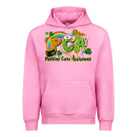 Fuchsia Pink PCA Patient Care Assistant St. Patrick's Day Urban Hoodie - CowGirlArtShop
