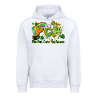 White PCA Patient Care Assistant St. Patrick's Day Urban Hoodie - CowGirlArtShop