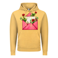 Vintage Mustard pink letter Vintage Hoodie - AdoDesignShop