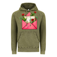 Vintage Olive pink letter Vintage Hoodie - AdoDesignShop