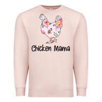 Pale Pink Chicken Mama Premium Sweatshirt - Bettercallsaul