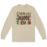 Mushroom celebrate juneteenth Long Sleeve Tee - MaliasSmallBusiness