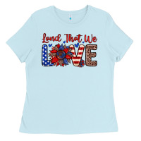 Baby Blue land that we love Ladies Tee - Zillion Design Studio