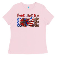 Bubblegum Pink land that we love Ladies Tee - Zillion Design Studio