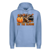 Colony Blue Tis' the season Football black helmet Premium Hoodie - NancyCooperArtShop