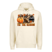 Tofu Tis' the season Football black helmet Premium Hoodie - NancyCooperArtShop