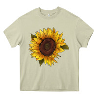 Mossy sunflower Heavy Core Tee - RanaPortraitStore