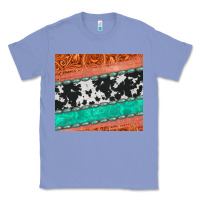 Colony Blue western turquoise gemstone cowhide  leather tumbler Classic Tee - Jasminsmagicworld