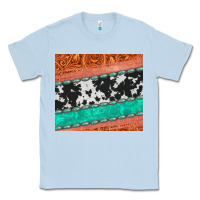 Dusty Blue western turquoise gemstone cowhide  leather tumbler Classic Tee - Jasminsmagicworld