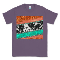 Lavender western turquoise gemstone cowhide  leather tumbler Classic Tee - Jasminsmagicworld