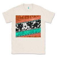 Natural western turquoise gemstone cowhide  leather tumbler Classic Tee - Jasminsmagicworld