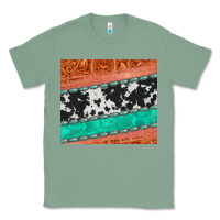 Sage western turquoise gemstone cowhide  leather tumbler Classic Tee - Jasminsmagicworld