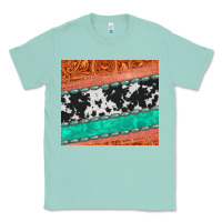 Seafoam western turquoise gemstone cowhide  leather tumbler Classic Tee - Jasminsmagicworld
