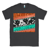 Smoke western turquoise gemstone cowhide  leather tumbler Classic Tee - Jasminsmagicworld