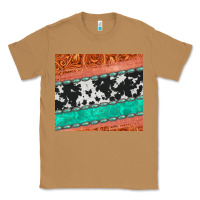 Toasted Coconut western turquoise gemstone cowhide  leather tumbler Classic Tee - Jasminsmagicworld
