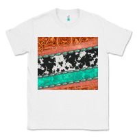 White western turquoise gemstone cowhide  leather tumbler Classic Tee - Jasminsmagicworld