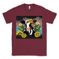 Burgundy cow cactus and sunflower Classic Tee - AdoDesignShop