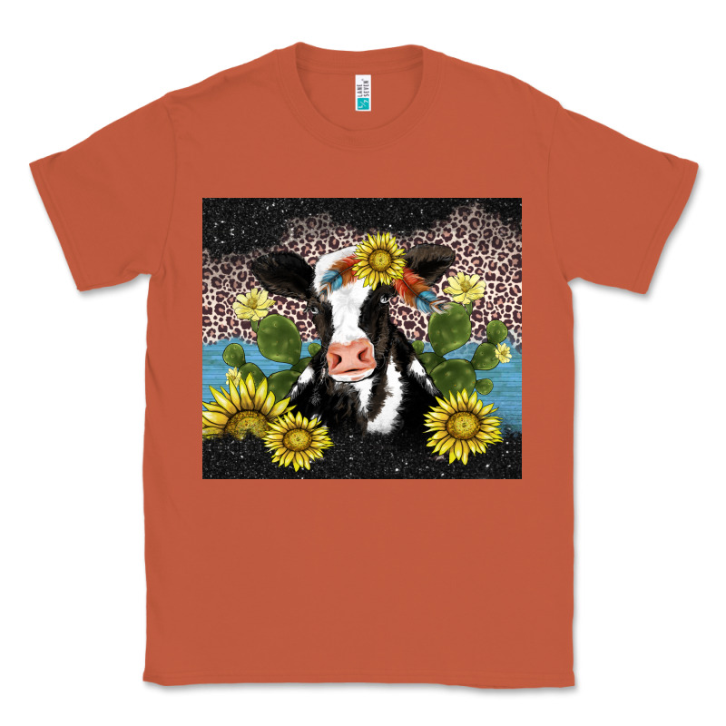 Cow Cactus And Sunflower Classic Tee by AdoDesignShop | Teevron