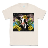 Natural cow cactus and sunflower Classic Tee - AdoDesignShop