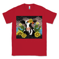 Red cow cactus and sunflower Classic Tee - AdoDesignShop