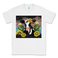 White cow cactus and sunflower Classic Tee - AdoDesignShop