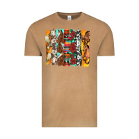 Vintage Camel western horses roses and bullskulls wıth cowhide amd serape brushstro Vintage Tee - Artiststas