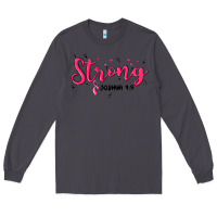 Smoke strong joshua 1 9 Long Sleeve Tee - MaliasSmallBusiness