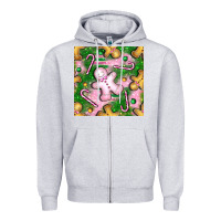 Heather Grey christmas smile gingerbread cookie seamless pattern bbs Zipper Hoodie - BundleAndBundleShop