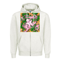 Oatmeal Heather christmas smile gingerbread cookie seamless pattern bbs Zipper Hoodie - BundleAndBundleShop