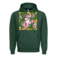 Sports Green christmas smile gingerbread cookie seamless pattern bbs Zipper Hoodie - BundleAndBundleShop