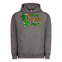 Pigment Tornado St. Patrick's Happy Pat T-Rex Day with rainbow Urban Hoodie - HowdyJamesFarm
