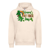 Sandshell St. Patrick's Happy Pat T-Rex Day with rainbow Urban Hoodie - HowdyJamesFarm